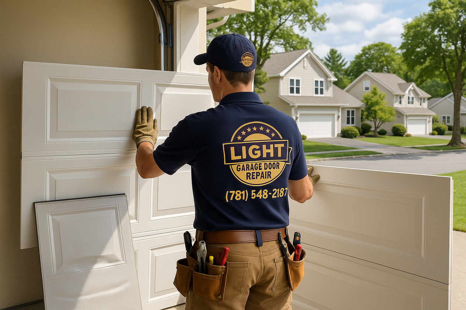 Garage Door Panel Replacement in Wakefield