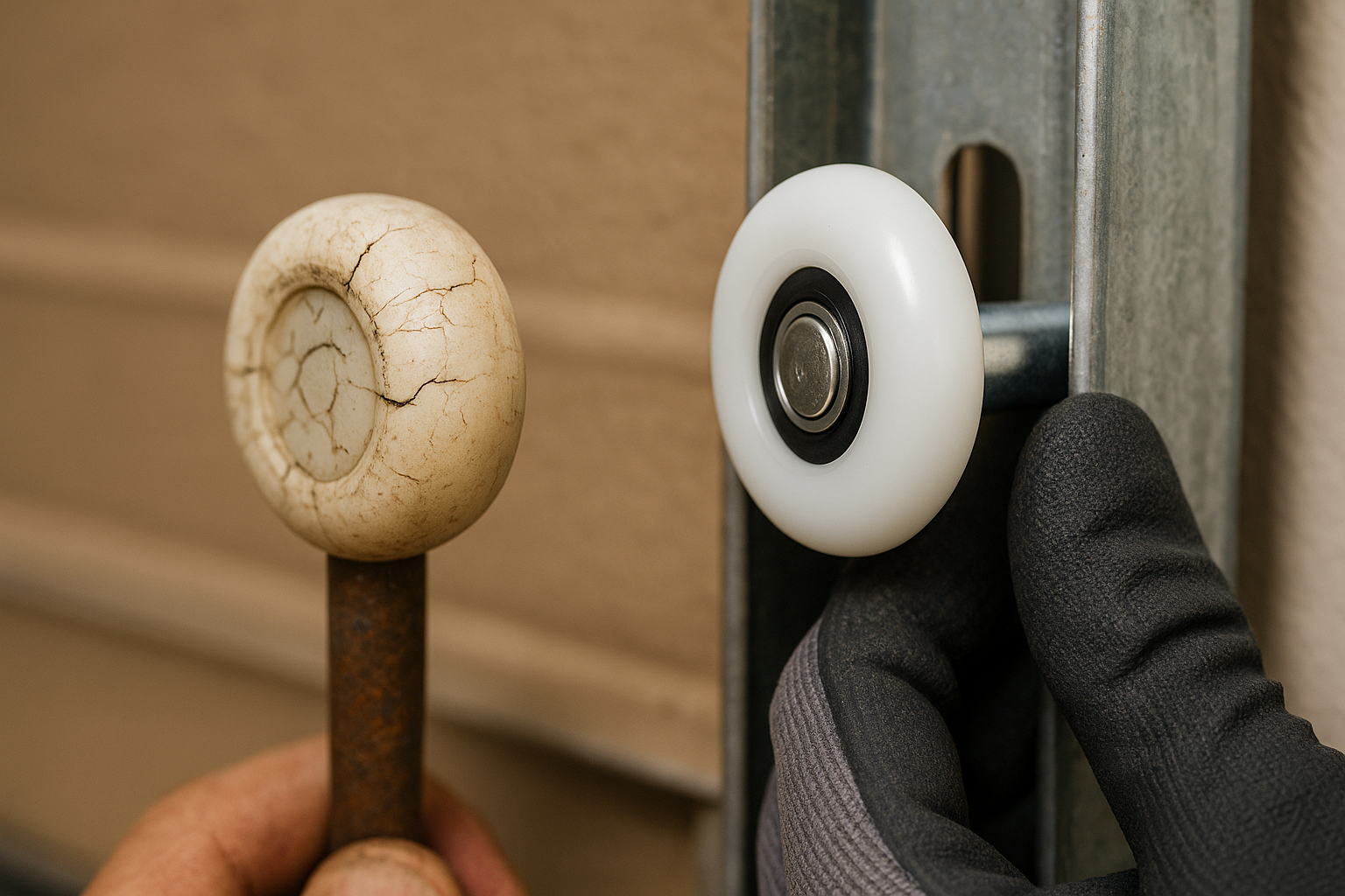Garage Door Roller Replacement in Wakefield