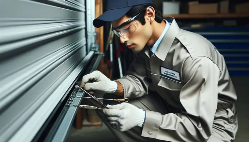 Garage Door Track Repair — Central Square