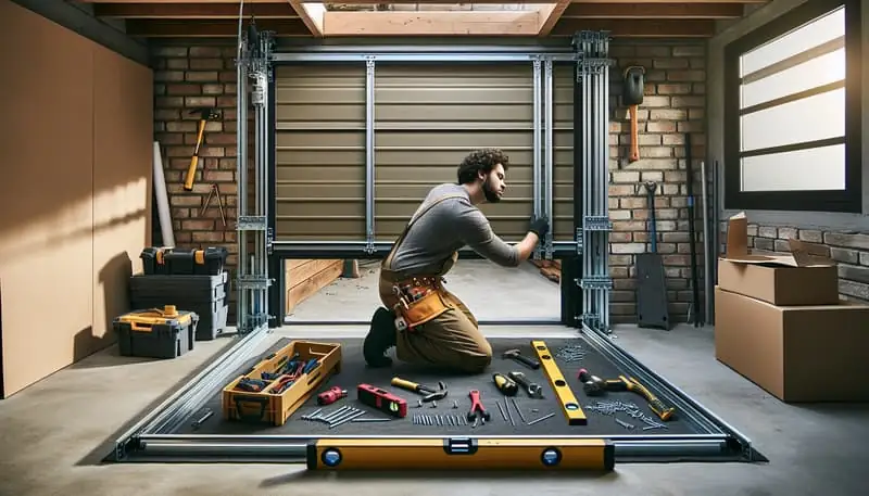 Garage Door Track Repair — West Everett